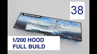 Trumpeter 1200 HMS Hood Full build with Pontos detail set Part 38 Quarterdeck details part 2 [upl. by Wayne445]