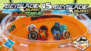 QuadDrive vs SwitchStrike Hasbro Beyblade Burst Battles [upl. by Herzig]