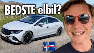 BEDSTE elbil fra Mercedes LIGE NU – Island rundt i Mercedes EQE 2022 [upl. by Ulric]