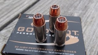 40 Speer Gold Dot 165 gr JHP Gel Ammo Test [upl. by Burk]