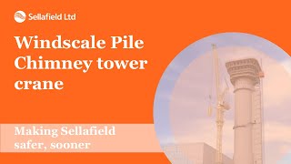 Windscale Pile Chimney tower crane [upl. by Yeldud]