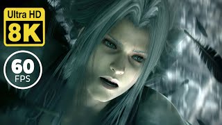 FINAL FANTASY VII Advent Children Sephiroth VS Cloud 8K 60 FPS Remastered with Machine Learning AI [upl. by Ribble]