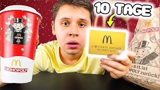 10 Tage MCDONALDS MONOPOLY GEGESSEN amp das habe ich GEWONNEN🍔🎁 [upl. by Ahsital]