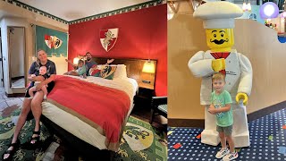 Checking Into The LEGOLand Hotel  Kingdom Room Tour Skyline Lounge Dinner amp More Fun [upl. by Adneral747]