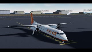 Roblox Jeju air Q400 take off Project Flight [upl. by Adamsun907]