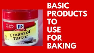 Basic Products to Use For Baking [upl. by Daniele]