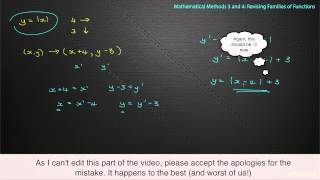 Maths Methods 3 and 4  Chapter 3 Part 1  Families of Functions [upl. by Nenney23]