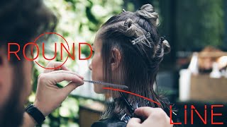 BOB HAIRCUT with square layers and round line VSHAPED haircut tutorial  NIKITOCHKIN [upl. by Eislel]