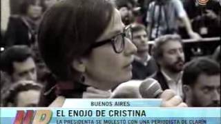 El enojo de Cristina con una periodista de Clarín [upl. by Seavey419]