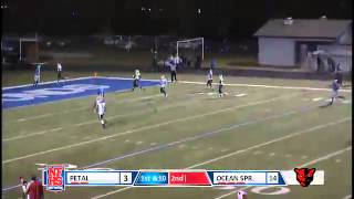 Ocean Springs 70 yd halfback pass for td from Marcus Buckley to Austin Williams [upl. by Godden397]