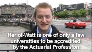 Five Good Reasons to Study Actuarial Science at HeriotWatt University [upl. by Dorinda]