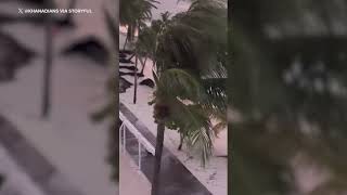 Hurricane Beryl Impacts Barbados Coast [upl. by Iborian]