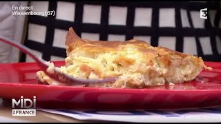 RECETTE  Ziewelkueche  tarte soufflée aux oignons et au lard [upl. by Bowie80]