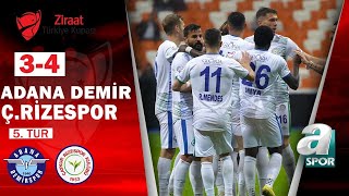 Adana Demirspor 3  4 Çaykur Rizespor MAÇ ÖZETİ Ziraat Türkiye Kupası 5 Tur Maçı 22122022 [upl. by Delwyn259]