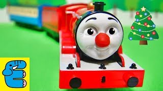 プラレールトーマス おしゃべりジェームス改造 クリスマス版 Plarail Thomas Upgrade Talking James Christmas Version English Subs [upl. by Kcolttam]