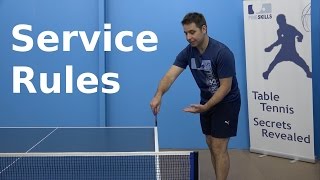 Service Rules  PingSkills  Table Tennis [upl. by Oicam948]