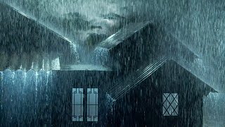 ⚡Powerful Thunderstorm Rain Sounds for Sleeping  Heavy Rainstorm amp Very Strong Thunder on Tin Roof [upl. by Thorr]