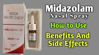 Medistat 125 Nasal Spray  Midazolam Nasal Spray 125 mg  Midazolam Nasal Spray Use And Benefits [upl. by Lundquist850]