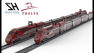 LEGO®  Thalys  High Speed Train Digital and real built  MOC [upl. by Siffre]