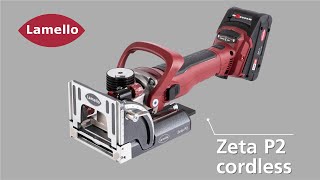 Zeta P2 cordless  The powerful PSystem biscuit joiner for cordless freedom [upl. by Hebrew146]