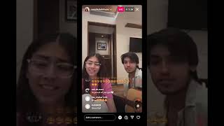 Chahu main ya na cover by Tanishka and Anuj💗🥺 Insta live  trending tanuj viral [upl. by Ailasor]