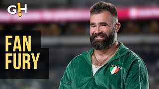 Jason Kelce Faces Furious Fan After Viral Phone Incident  Entertainment News [upl. by Bully937]