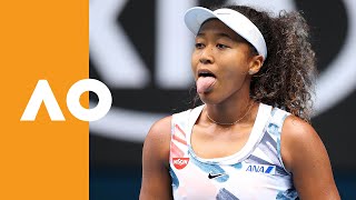 Naomi Osaka breaks the net  Australian Open 2020 [upl. by Ibbor104]