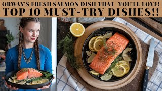 Norway’s Fresh Salmon Dish That You’ll Love Top 10 MustTry Dishes [upl. by Trout]