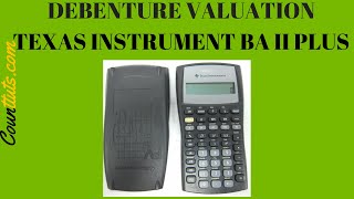 Debenture Valuation  BA II Plus Texas Instrument [upl. by Nadya]