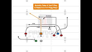 Another Way To Find FirstDown PlayBook Adult Flag Football 7v7 Plays [upl. by Hazeefah]