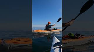 Advanced Elements Airfusion EVO inflatable kayak passing sea kayak [upl. by Notlek]