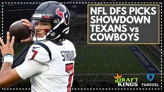 NFL DFS Picks  Monday Night Showdown Week 11 Texans vs Cowboys FanDuel amp DraftKings Lineup Advice [upl. by Lattimer]