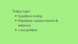 Hypothesis Testing  Known and Unknown Population Variance  Z test problem in Bangla  StatQuery [upl. by Andromede]