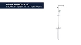 GROHE Euphoria 210 shower system with thermostat [upl. by Eleazar]