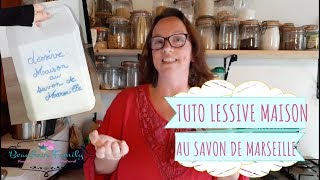 ♻TUTO DIY LESSIVE MAISON AU SAVON DE MARSEILLE  PRESQUE ZERO DECHET♻ [upl. by Otanutrof589]