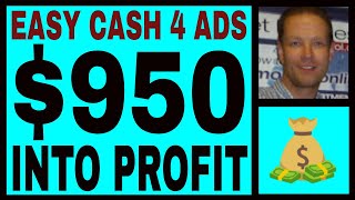 Easy Cash 4 Ads Review  950 Into Profit  No Monthly Membership Costs smartphonesidehustle [upl. by Constantine]