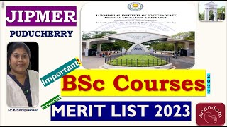 JIPMER PY BSc NursingAllied Courses Merit List 2023 Released jipmer bscnursing meritlist ஜிப்மர் [upl. by Andeee]