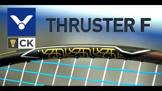 Victor Thruster F Enhanced Edition Badminton Racket Review [upl. by Ahsinad868]