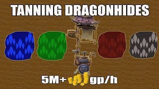 Runescape 3 Tanning Dragonhide Money Making Guide  Portable Crafters  5M GPH [upl. by Namwen402]