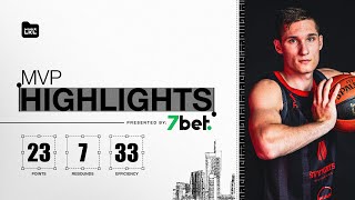 Ąžuolas Tubelis Leads with a GameHigh 23 Points  Highlights  November 30 2024 [upl. by Anirrehs]