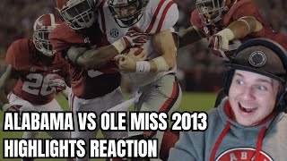 Alabama vs Ole Miss 2013 REACTION [upl. by Eneleh]