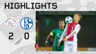 Highlights Ajax A1  Schalke 04  UEFA Youth League [upl. by Tab]