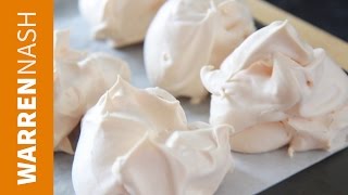 Meringue Recipe Easy  Just 2 Ingredients  Recipes by Warren Nash [upl. by Sieber]