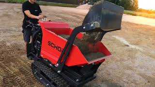 SCHORR Minidumper RR500DHKASH PRO SelbstladerHochkipper Raupendumper Mulde 500kg [upl. by Brennan]