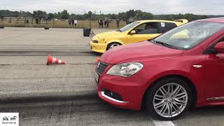 Suzuki Kizashi 24 Turbo vs Fiat Bravo Turbo tuning  🚦🚗 Drag race  Beschleunigungsrennen [upl. by Lotti782]