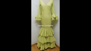 Como hacer una falda de nejas para traje de flamenca [upl. by Ithnan]