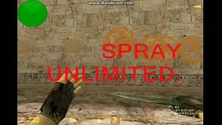 HOW TO SPRAY UNLIMITED IN CS 16 [upl. by Ellives]