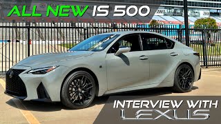 ALL NEW 2022 IS 500 Startup and Exhaust Revs Plus Lexus Interview [upl. by Neeruam]