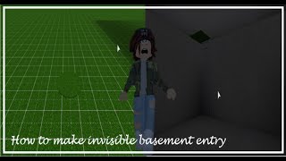 How to make hidden entrance to basements in bloxburg [upl. by Clarisse]