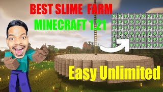 The BEST Slime Farm in Minecraft 121 Bangla Gamplay JavaBedrock One farm [upl. by Nuarb]